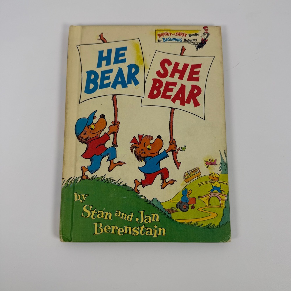He Bear She Bear Berenstain Bears Bright and Early Books Hardcover Vintage